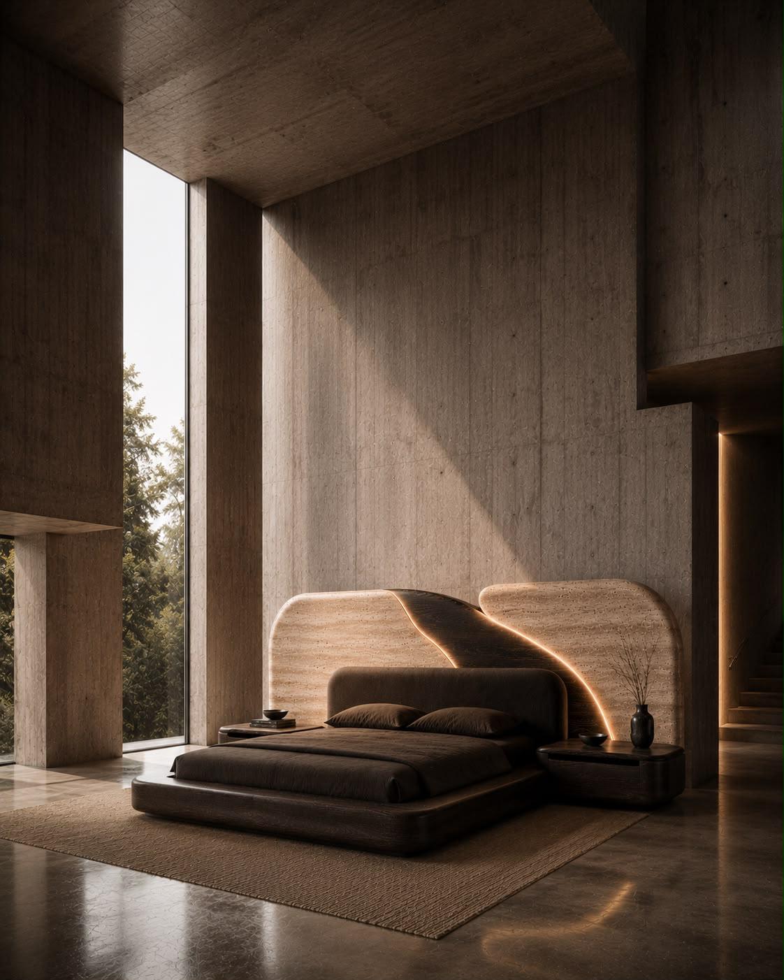 TALUS upholstered bed composition